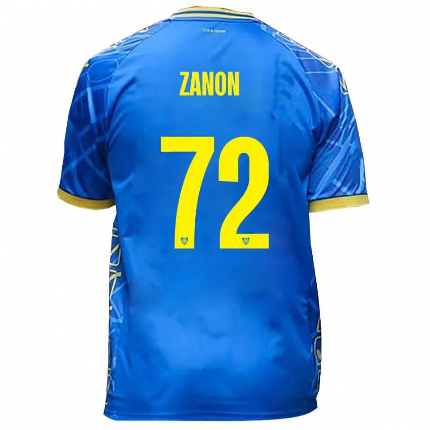 נשים סימונה זנון #72 כחול שמיים צהוב ג'רזי ביתית 2025/26 חולצה קצרה