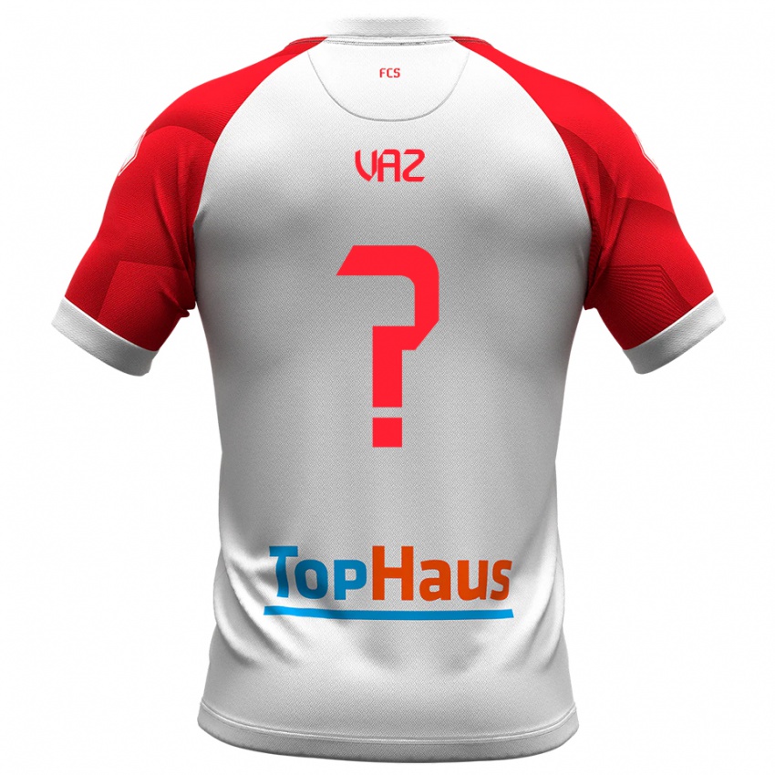 נשים Pedro Vaz #0 לבן אדום ג'רזי ביתית 2025/26 חולצה קצרה