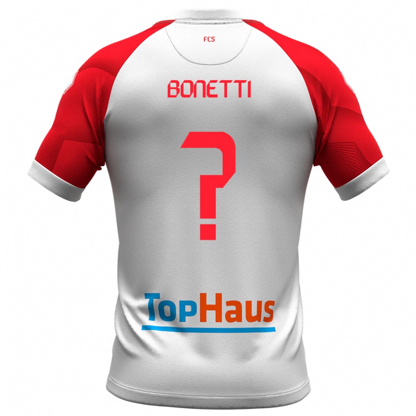 נשים Leonardo Bonetti #0 לבן אדום ג'רזי ביתית 2025/26 חולצה קצרה