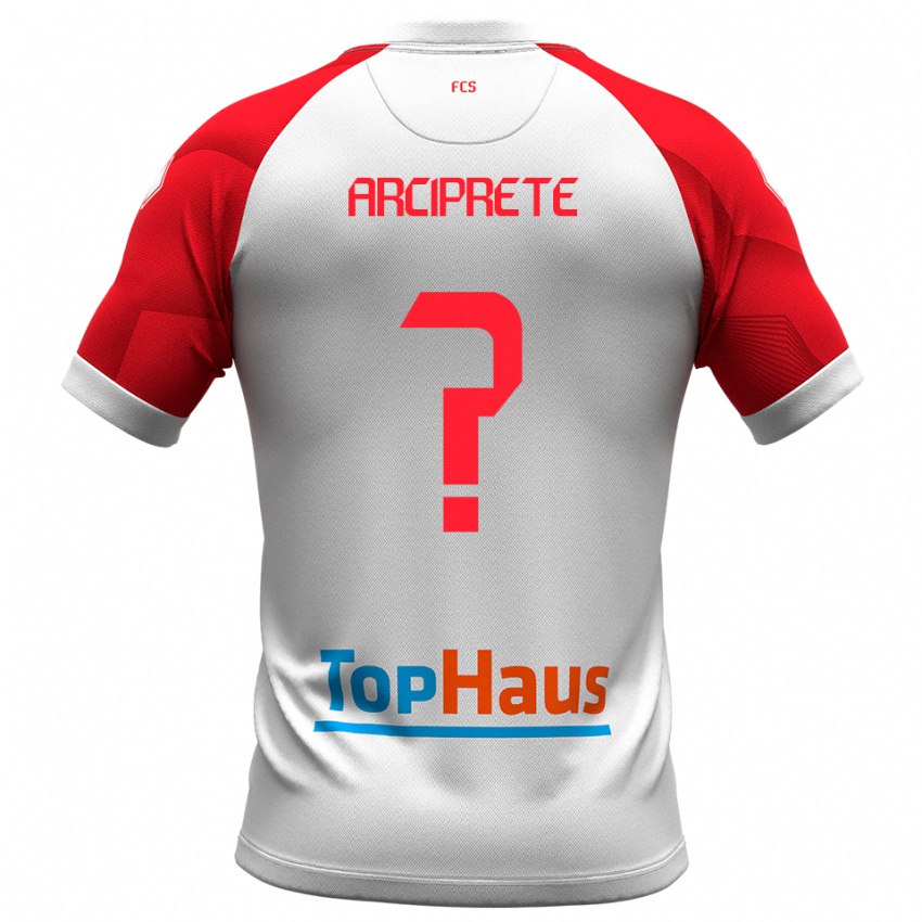 נשים ואלריו ארציפרטה #0 לבן אדום ג'רזי ביתית 2025/26 חולצה קצרה