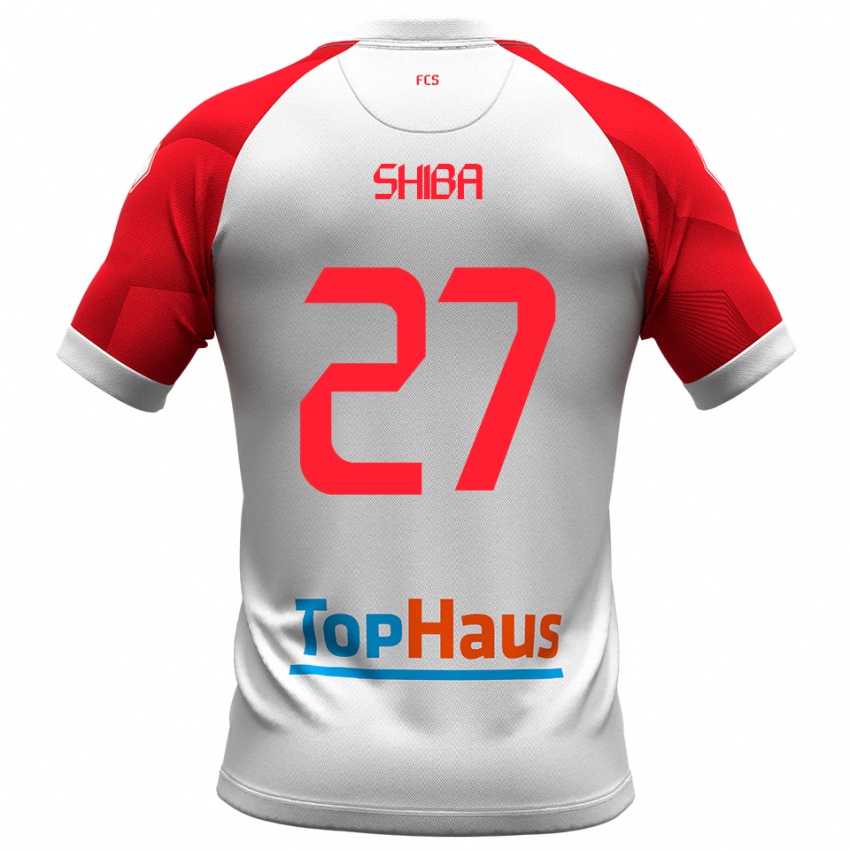 נשים כריסטיאן שיבא #27 לבן אדום ג'רזי ביתית 2025/26 חולצה קצרה