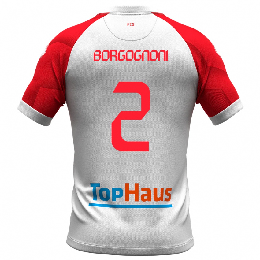 נשים ג׳ובאני בורגוני #2 לבן אדום ג'רזי ביתית 2025/26 חולצה קצרה