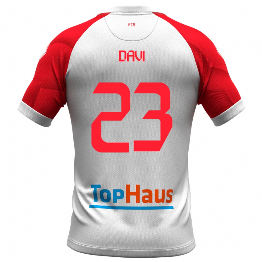 נשים פדריקו דייבי #23 לבן אדום ג'רזי ביתית 2025/26 חולצה קצרה