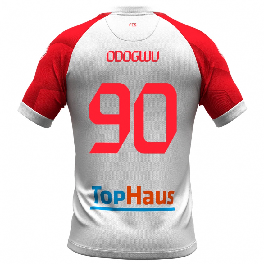 נשים רפאל אודוגוו #90 לבן אדום ג'רזי ביתית 2025/26 חולצה קצרה