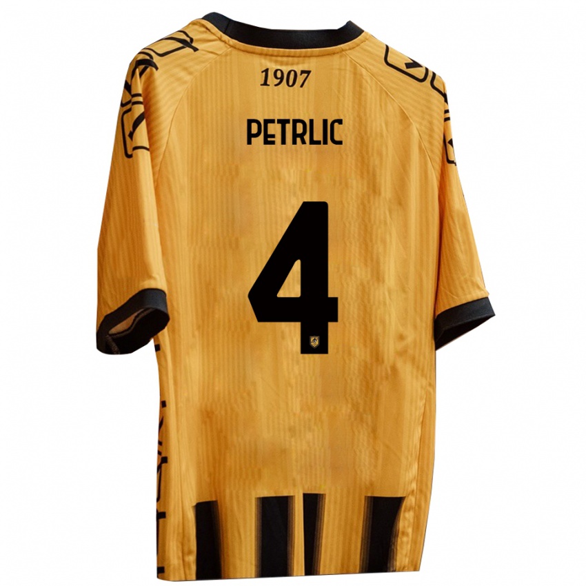 נשים וינצ׳נסו פטרליק #4 צהוב שחור ג'רזי ביתית 2025/26 חולצה קצרה