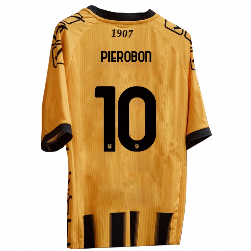 נשים כריסטיאן פירובון #10 צהוב שחור ג'רזי ביתית 2025/26 חולצה קצרה