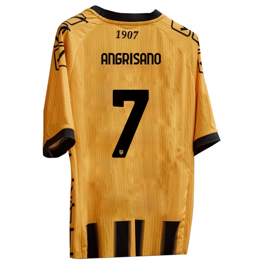 נשים Cosimo Angrisano #7 צהוב שחור ג'רזי ביתית 2025/26 חולצה קצרה