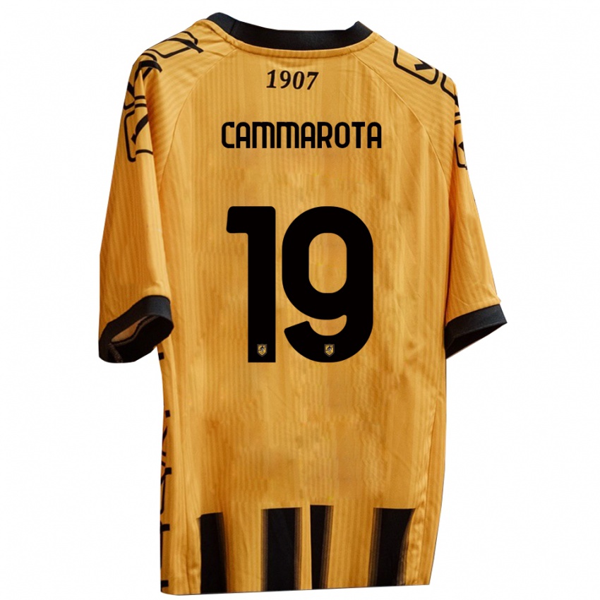 נשים Vincenzo Cammarota #19 צהוב שחור ג'רזי ביתית 2025/26 חולצה קצרה