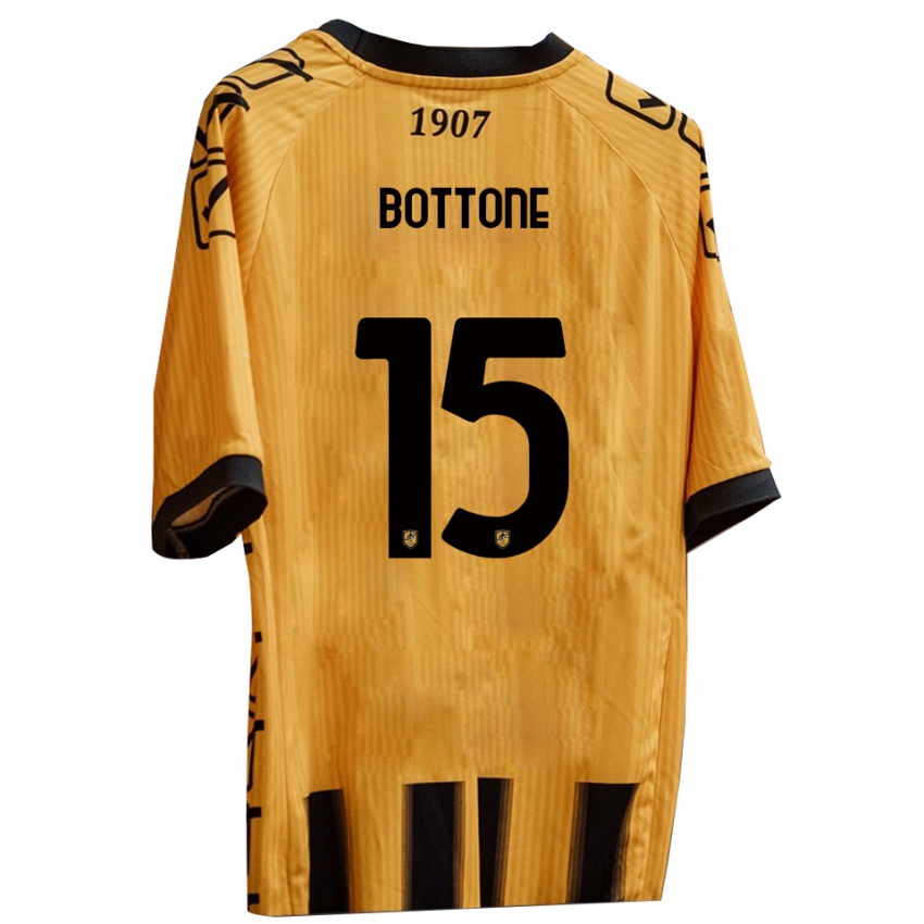 נשים Salvatore Bottone #15 צהוב שחור ג'רזי ביתית 2025/26 חולצה קצרה