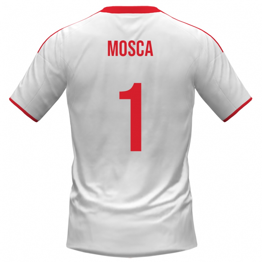 נשים Lorenzo Mosca #1 לבן אדום ג'רזי ביתית 2025/26 חולצה קצרה