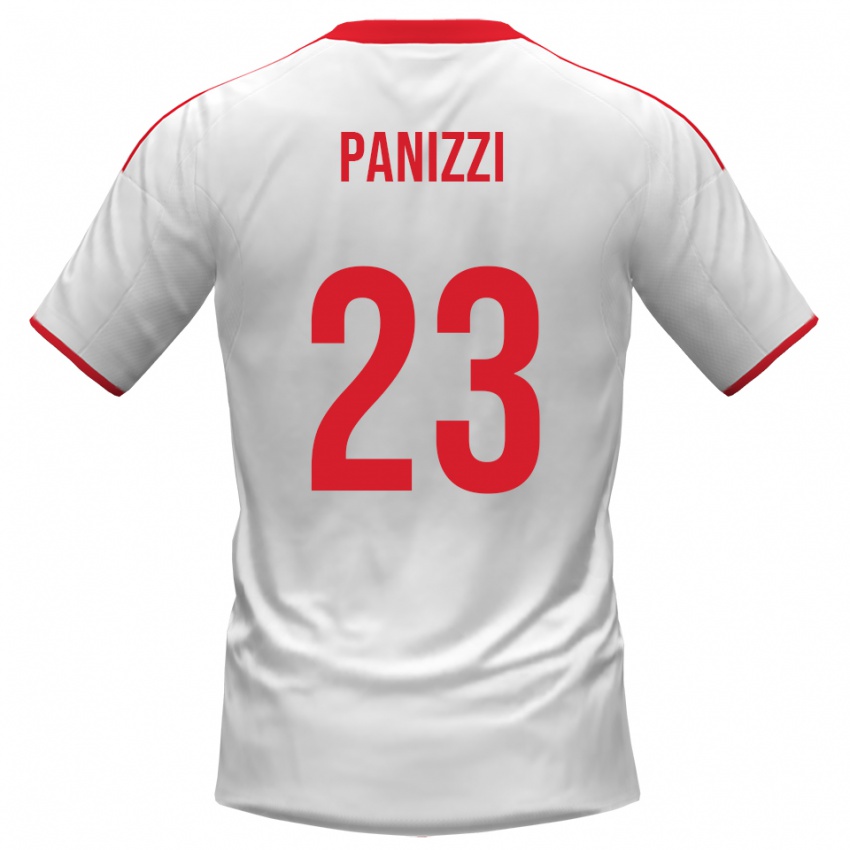 נשים אריק פאניצי #23 לבן אדום ג'רזי ביתית 2025/26 חולצה קצרה