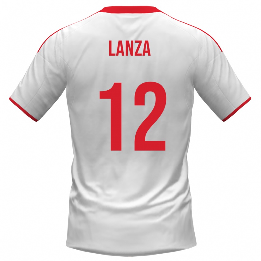 נשים Cesare Lanza #12 לבן אדום ג'רזי ביתית 2025/26 חולצה קצרה