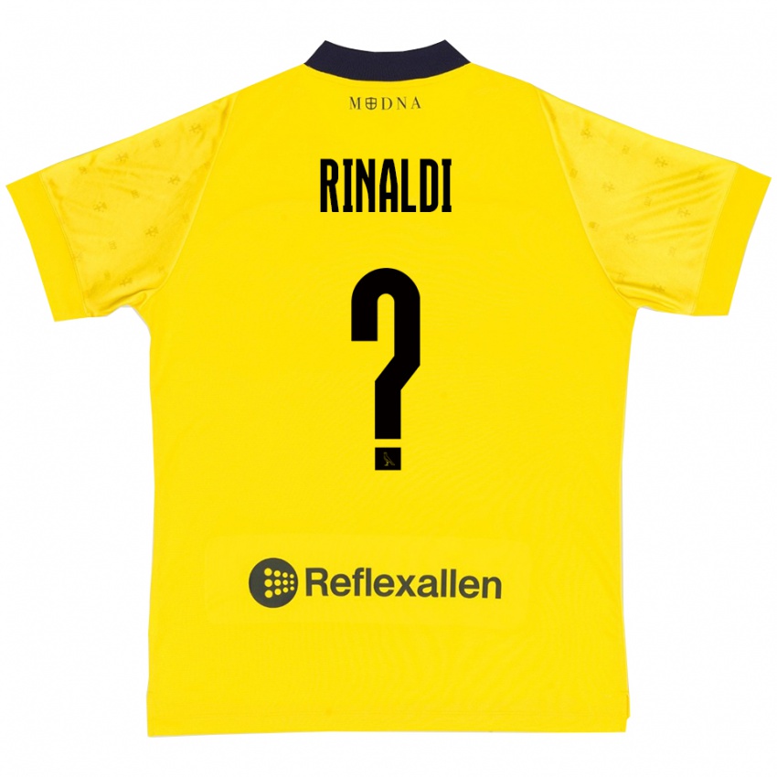 נשים Joshua Rinaldi #0 צהוב כחול נייבי ג'רזי ביתית 2025/26 חולצה קצרה