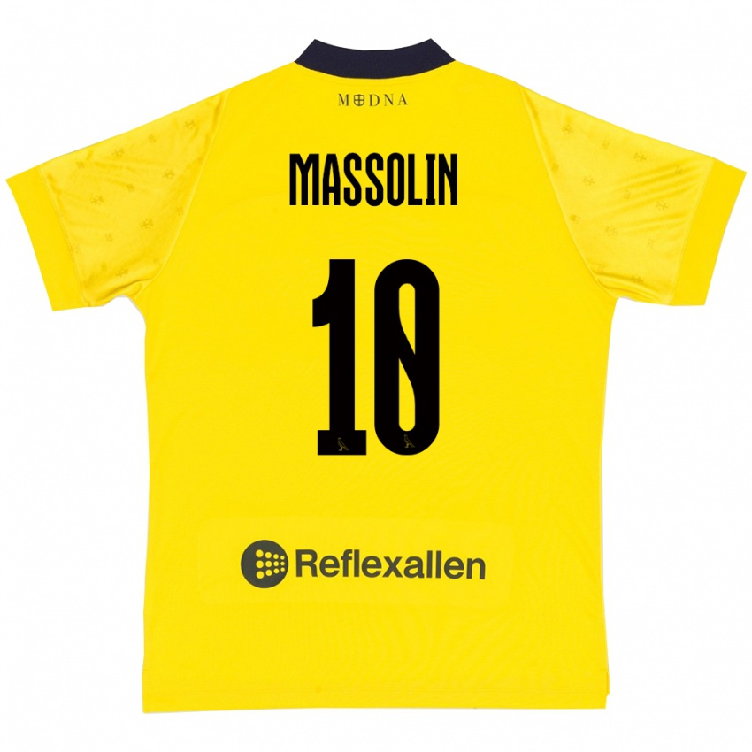 נשים יאניס מסלן #10 צהוב כחול נייבי ג'רזי ביתית 2025/26 חולצה קצרה