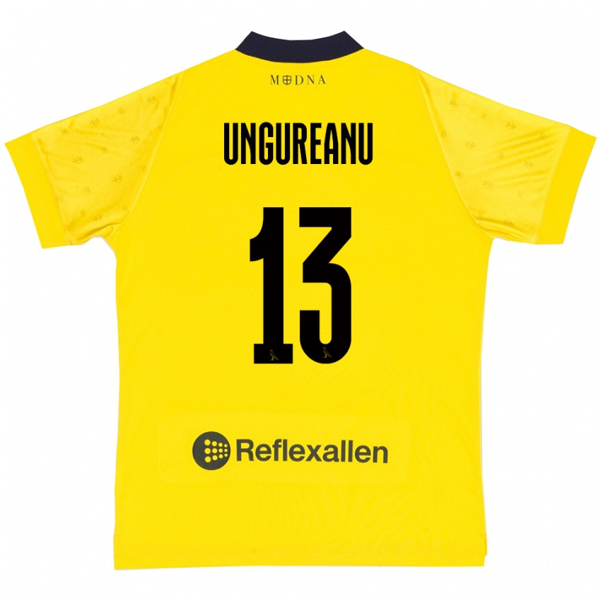 נשים Eduard Ungureanu #13 צהוב כחול נייבי ג'רזי ביתית 2025/26 חולצה קצרה