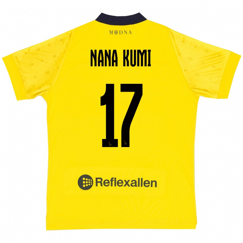 נשים Ronald Nana Kumi #17 צהוב כחול נייבי ג'רזי ביתית 2025/26 חולצה קצרה