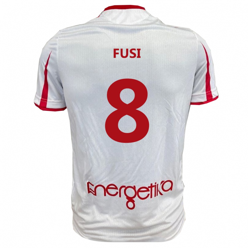 נשים פייטרו פוסי #8 לבן אדום ג'רזי ביתית 2025/26 חולצה קצרה