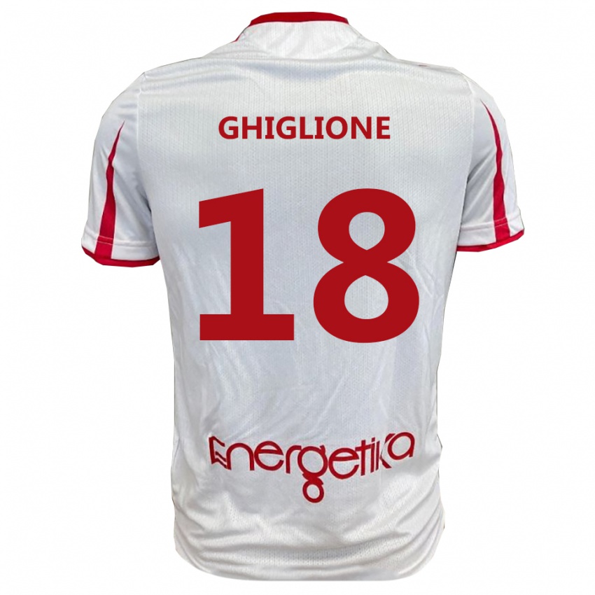 נשים פאולו גיליונה #18 לבן אדום ג'רזי ביתית 2025/26 חולצה קצרה
