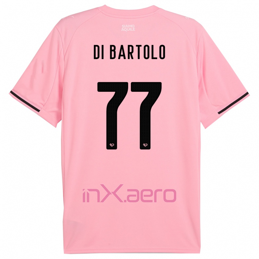 נשים פרנצ'סקו די בארטולו #77 ורוד שחור ג'רזי ביתית 2025/26 חולצה קצרה