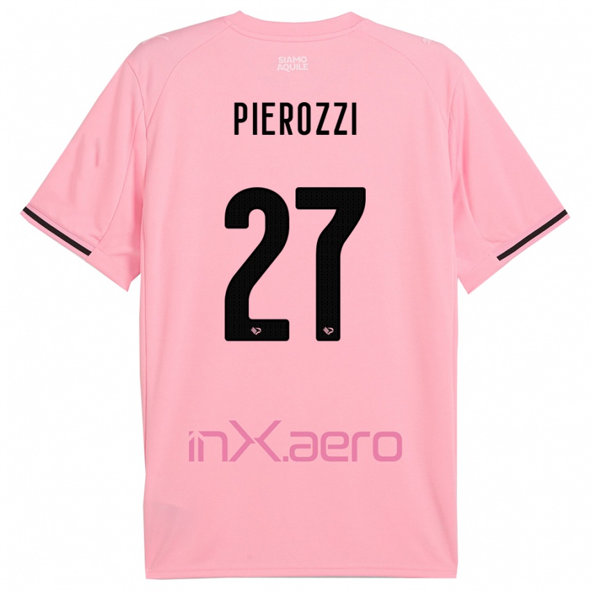 נשים Niccolo Pierozzi #27 ורוד שחור ג'רזי ביתית 2025/26 חולצה קצרה