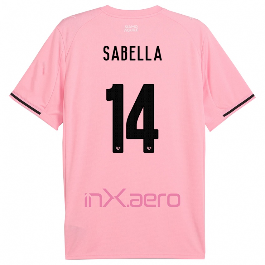 נשים אלברטו סבלה #14 ורוד שחור ג'רזי ביתית 2025/26 חולצה קצרה