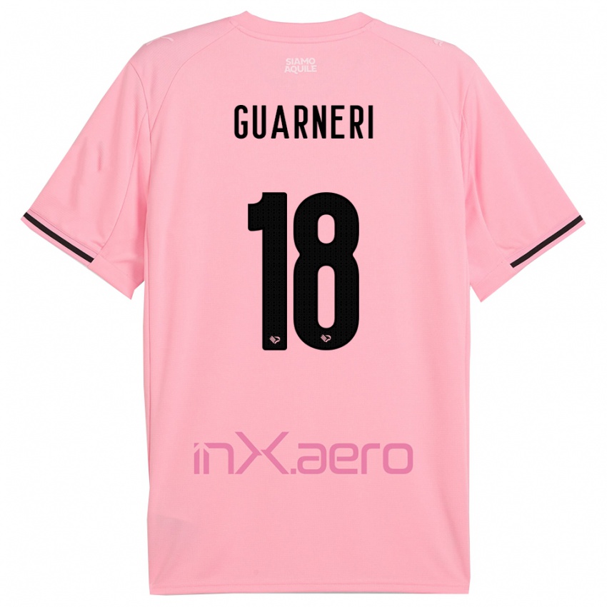 נשים Davide Guarneri #18 ורוד שחור ג'רזי ביתית 2025/26 חולצה קצרה