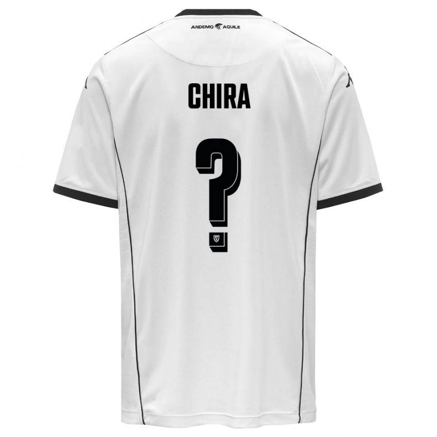 נשים Alessandro Chira #0 לבן שחור ג'רזי ביתית 2025/26 חולצה קצרה