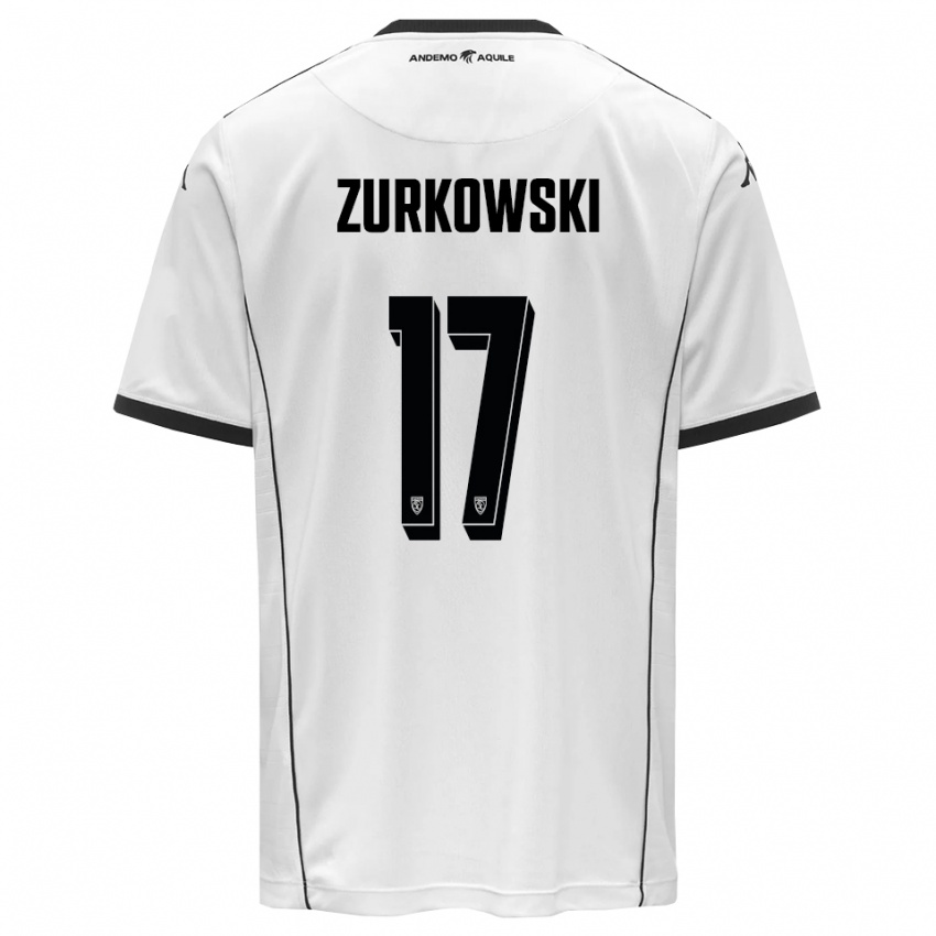 נשים שימון ז'ורקובסקי #17 לבן שחור ג'רזי ביתית 2025/26 חולצה קצרה