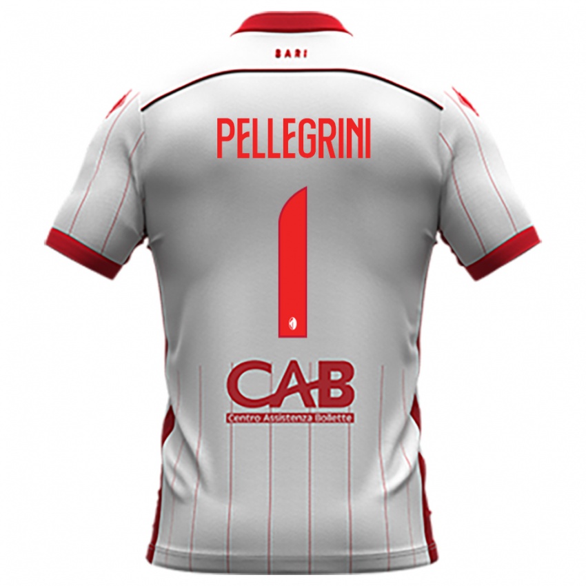 נשים Luigi Pellegrini #1 לבן אדום ג'רזי ביתית 2025/26 חולצה קצרה