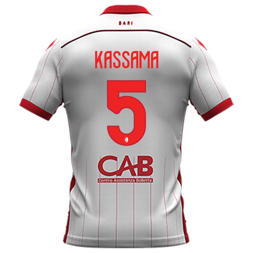 נשים Sheriff Kassama #5 לבן אדום ג'רזי ביתית 2025/26 חולצה קצרה