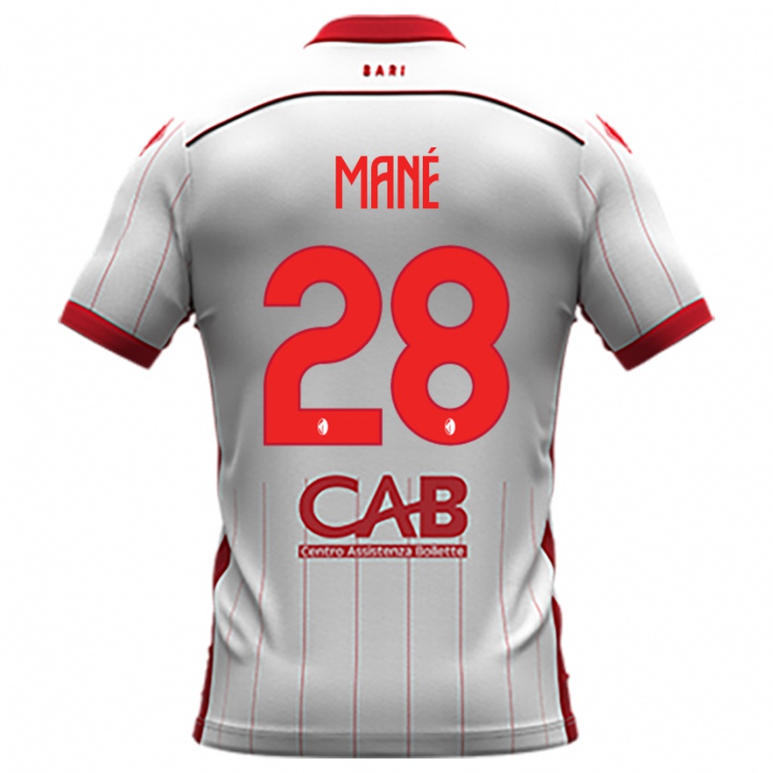 נשים מוסה מאנה #28 לבן אדום ג'רזי ביתית 2025/26 חולצה קצרה