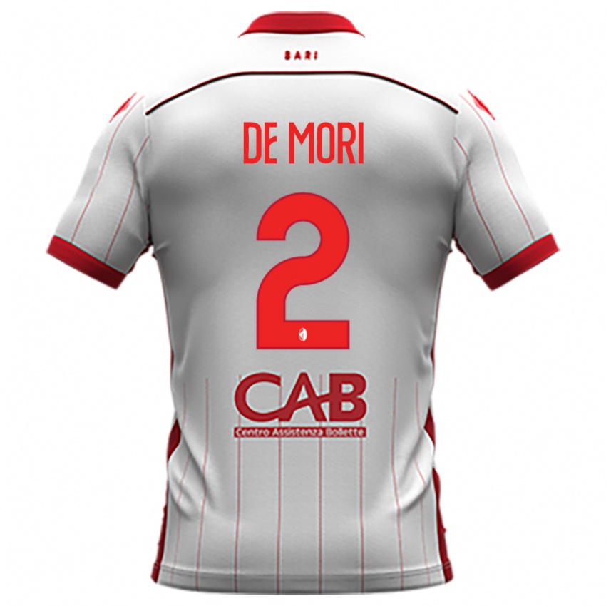 נשים אדוארדו די מורי #2 לבן אדום ג'רזי ביתית 2025/26 חולצה קצרה