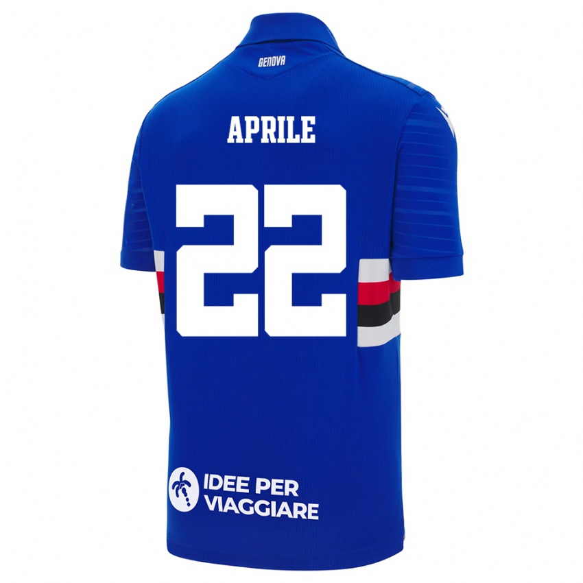 נשים רוברטה אפרילה #22 כחול לבן ג'רזי ביתית 2025/26 חולצה קצרה