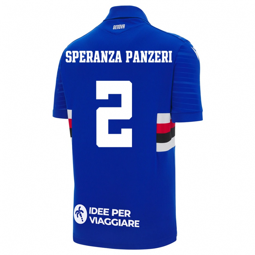 נשים ונסה ספרנצה פנצרי #2 כחול לבן ג'רזי ביתית 2025/26 חולצה קצרה