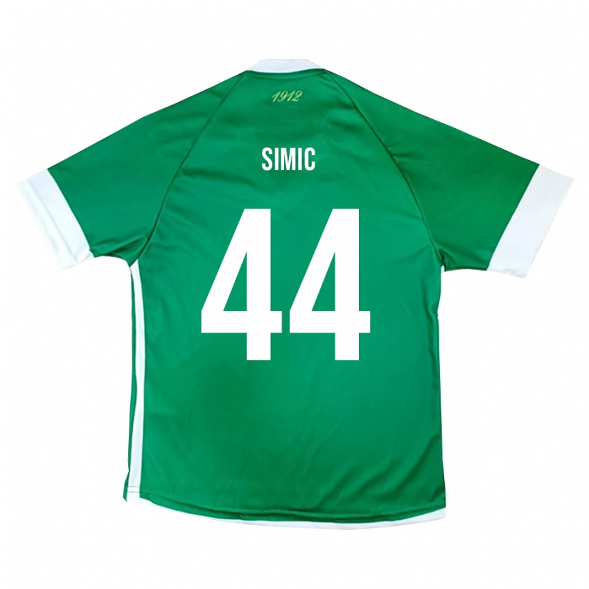 נשים לורנצו שימיץ' #44 ירוק לבן ג'רזי ביתית 2025/26 חולצה קצרה