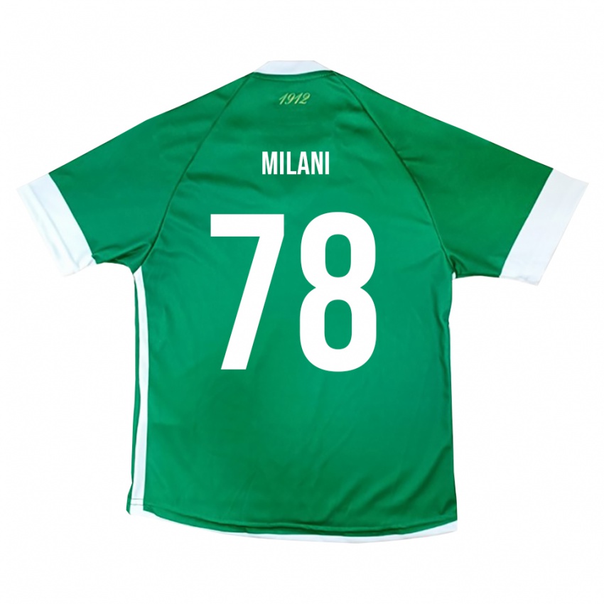 נשים אלסנדרו מילאני #78 ירוק לבן ג'רזי ביתית 2025/26 חולצה קצרה