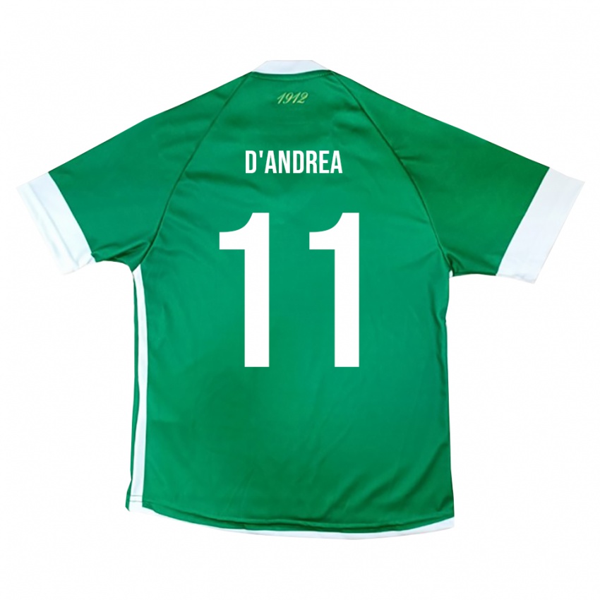 נשים לוקה ד'אנדראה #11 ירוק לבן ג'רזי ביתית 2025/26 חולצה קצרה