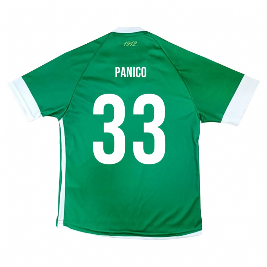 נשים ג'וזפה פאניקו #33 ירוק לבן ג'רזי ביתית 2025/26 חולצה קצרה