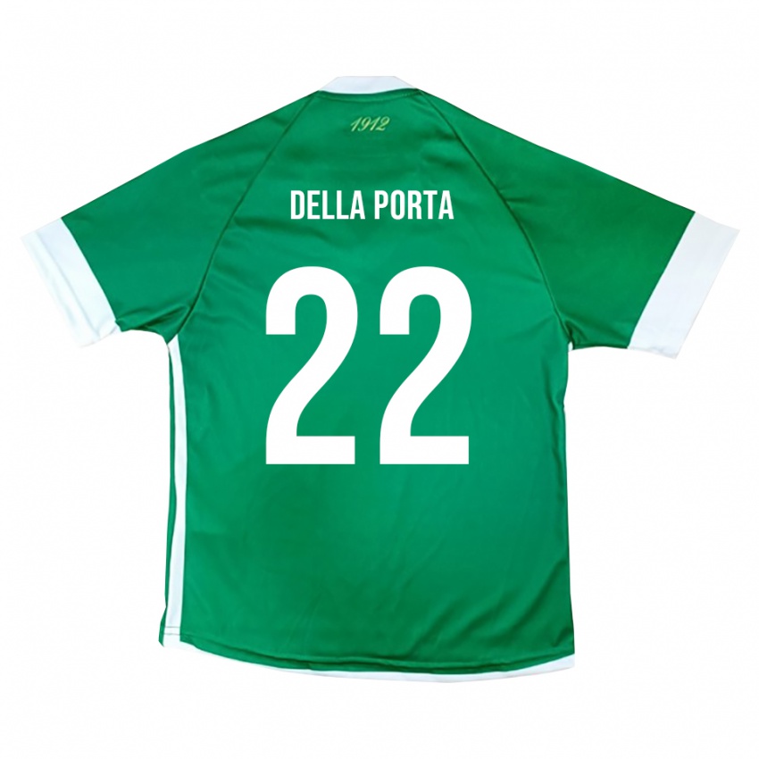 נשים סימון דלה פורטה #22 ירוק לבן ג'רזי ביתית 2025/26 חולצה קצרה