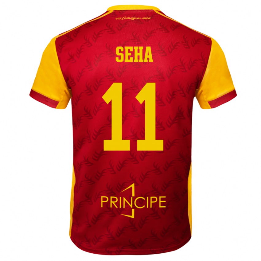 נשים Sayha Seha #11 צהוב אדום ג'רזי ביתית 2025/26 חולצה קצרה