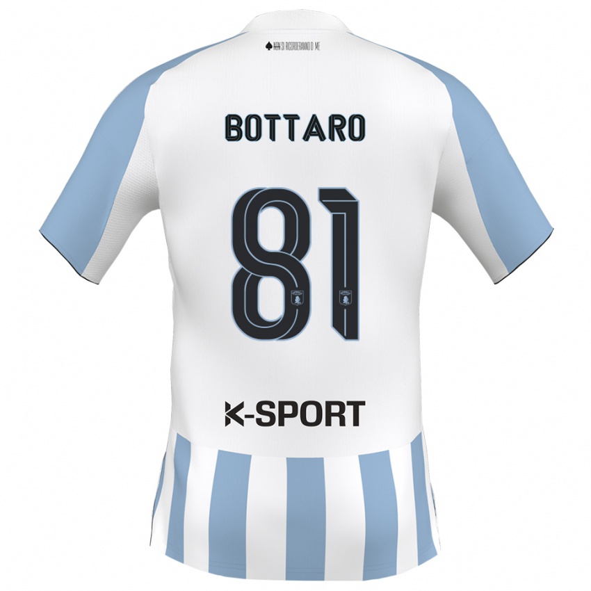 נשים Andrea Bottaro #81 לבן כחול שמיים ג'רזי ביתית 2025/26 חולצה קצרה