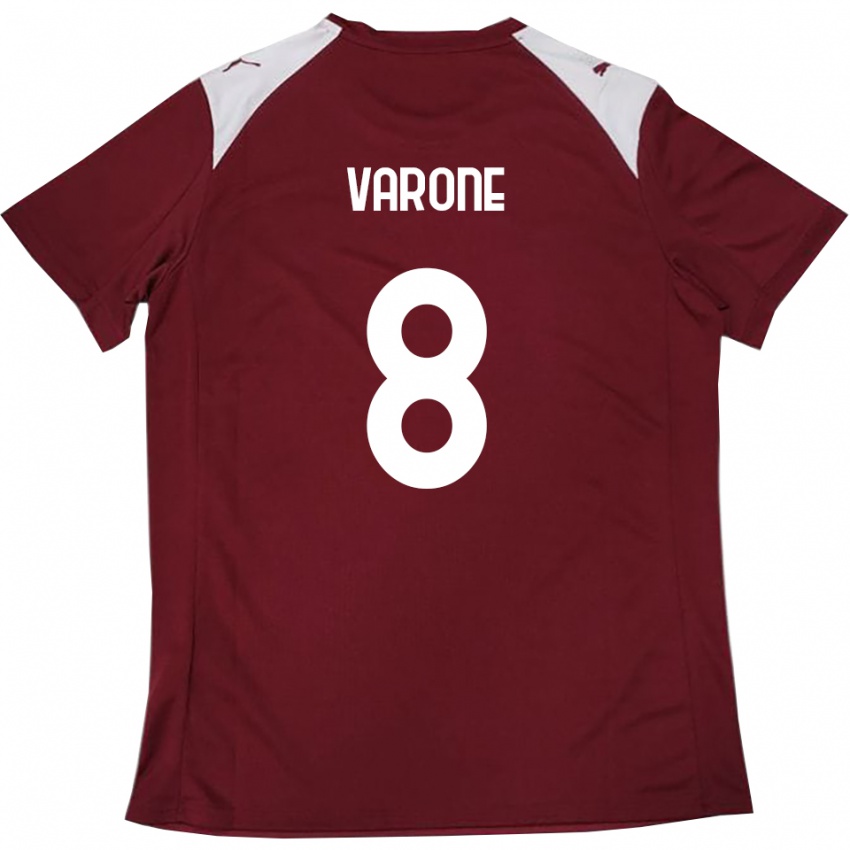 נשים איוון וארונה #8 בורדו לבן ג'רזי ביתית 2025/26 חולצה קצרה