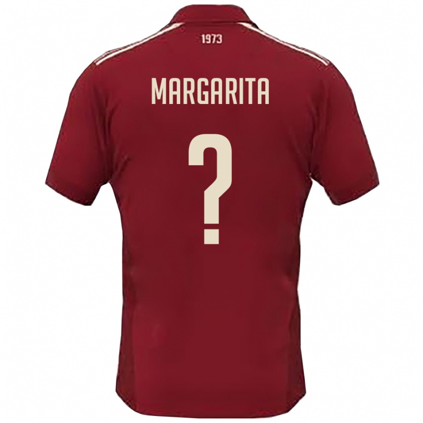 נשים מתיאס אלפרדו מרגריטה #0 בורדו לבן ג'רזי ביתית 2025/26 חולצה קצרה