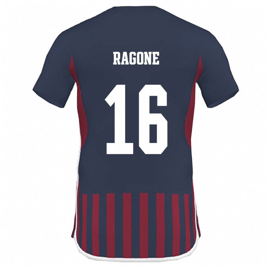 נשים דייגו רגונה #16 כחול נייבי אדום ג'רזי ביתית 2025/26 חולצה קצרה