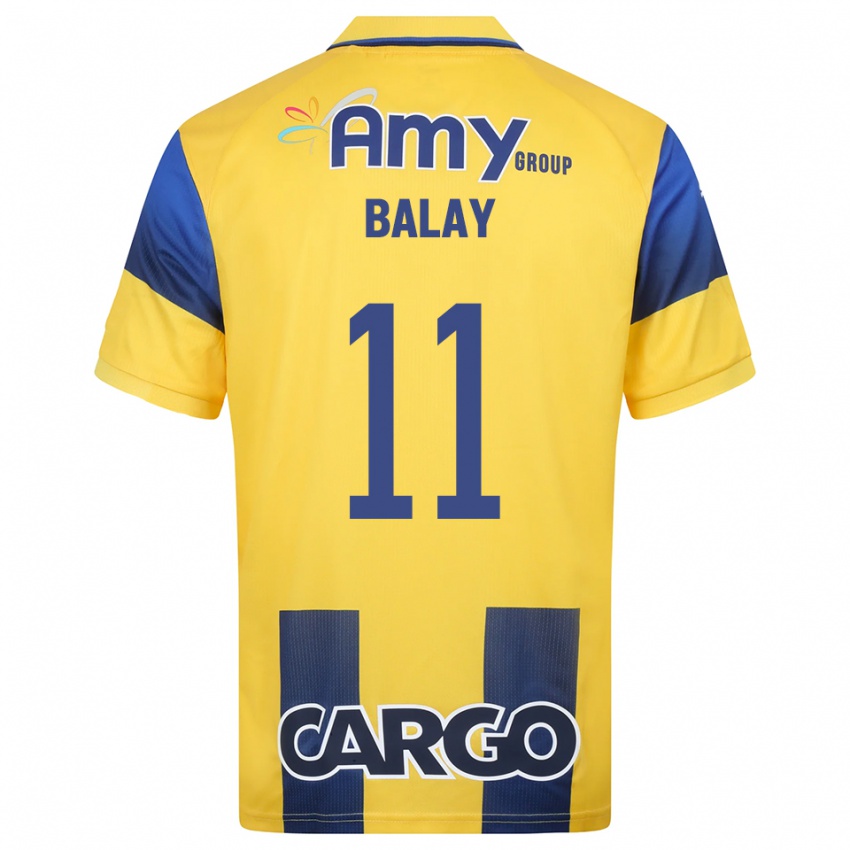 נשים יהודה בליי #11 צהוב כחול נייבי ג'רזי ביתית 2025/26 חולצה קצרה