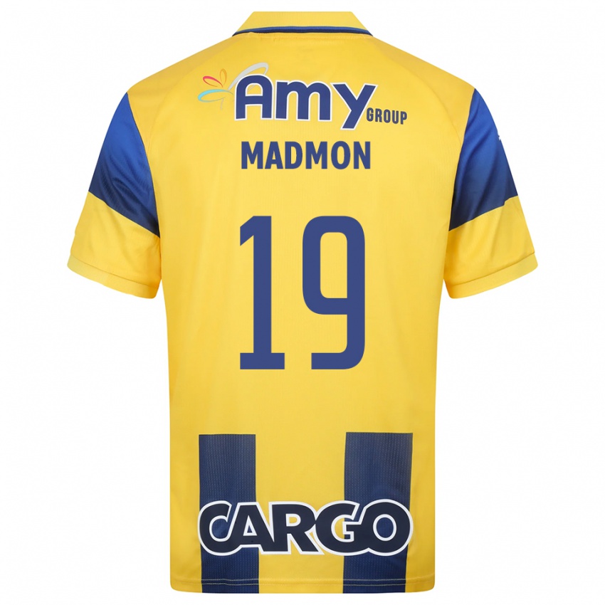 נשים Elad Madmon #19 צהוב כחול נייבי ג'רזי ביתית 2025/26 חולצה קצרה