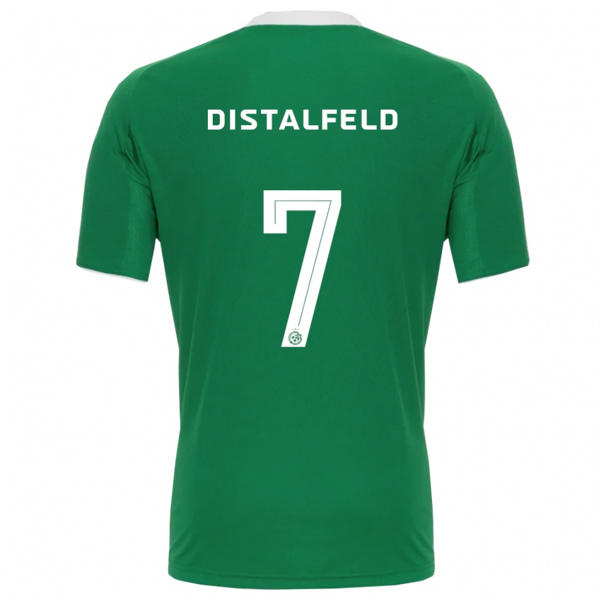 נשים ינאי דיסטלפלד #7 ירוק לבן ג'רזי ביתית 2025/26 חולצה קצרה