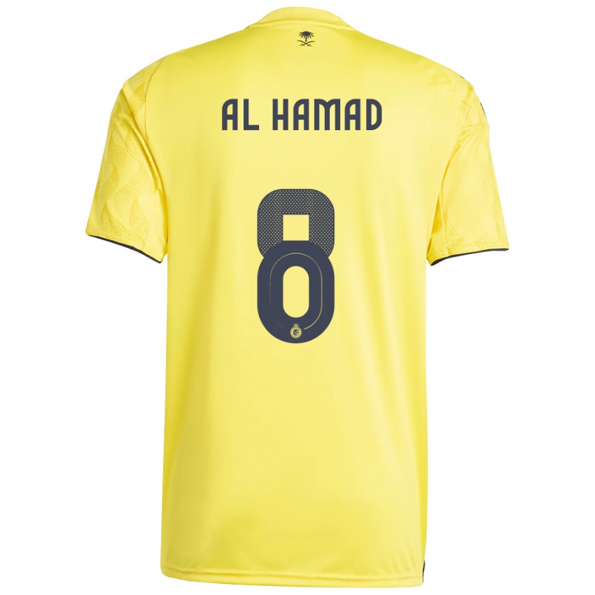 נשים Sara Al-Hamad #8 צהוב שחור ג'רזי ביתית 2025/26 חולצה קצרה