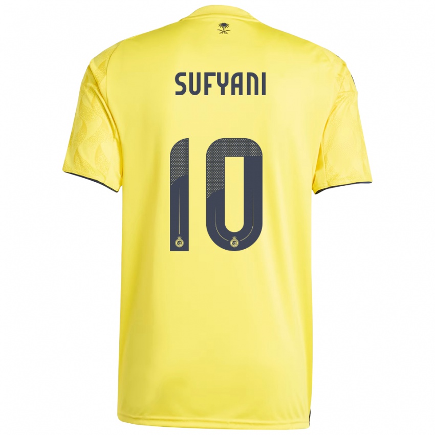 נשים עבדולרחמן מוחמד סופיאני #10 צהוב שחור ג'רזי ביתית 2025/26 חולצה קצרה