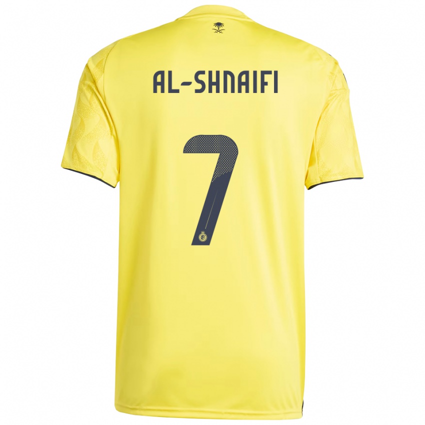 נשים Basmah Al-Shnaifi #7 צהוב שחור ג'רזי ביתית 2025/26 חולצה קצרה